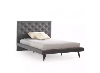 Komplette Jugendbett Schlafzimmermöbel Holzbett Bett Grau Set 4tlg