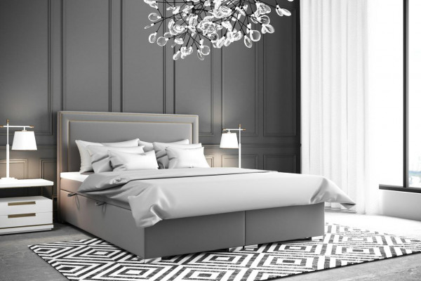 Modernes Bett Polster Design Luxus Doppel Möbel Schlafzimmer Boxspringbett Möbel