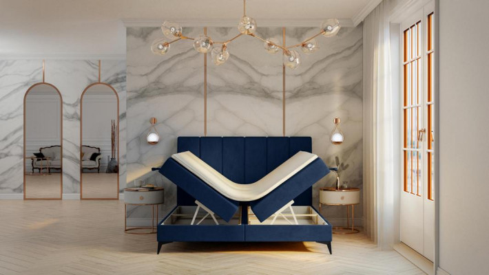 Modernes Bett Schlafzimmer Designer Doppelbett Boxspringbett Polsterbett