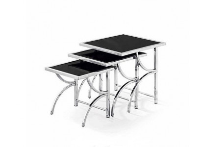 Couchtisch Edelstahl Design 3x Couchtisch Sofa Couch Zeitung Tisch