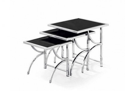 Couchtisch Edelstahl Design 3x Couchtisch Sofa Couch Zeitung Tisch