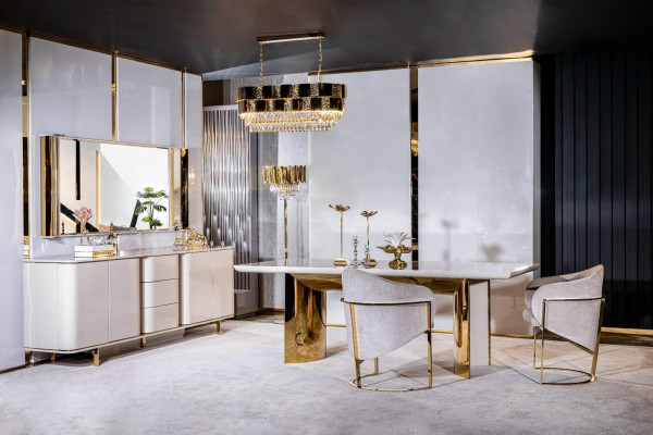 Esszimmer Set Tisch + 4x Stühle Esszimmerstuhl Set Tisch Gruppe 5tlg