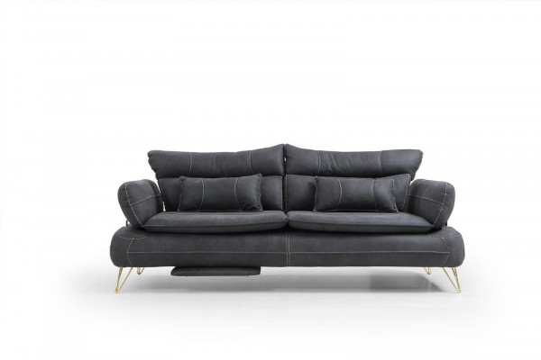 Dreisitzer Couch Polster Möbel Stoff Couchen Sofa Designer Einrichtung