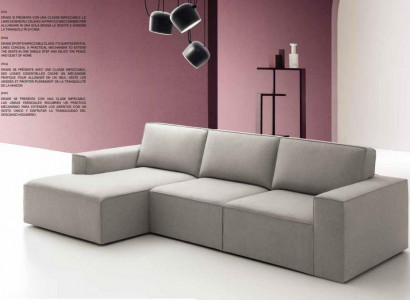 Italienische Eckcouch Sofa Couch Sofas Couchen Garnitur Möbel Stoff alfitalia