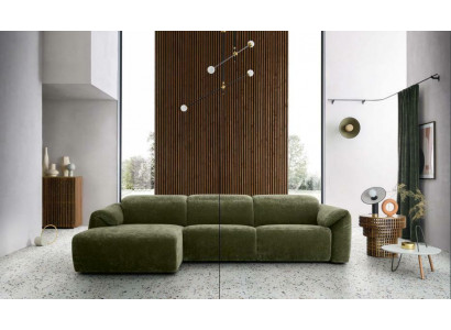 Sofas Textilsofa Couch Wohnlandschaft Sofa Sitz Esk Ecksofa L-form Italien Neu