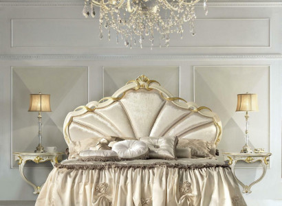 Design Schlafzimmer 3tlg. Bett 2x Nachttisch Klassischer Luxus Betten Set Möbel