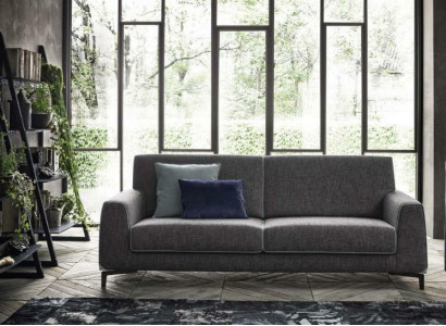 Design Grau Sofa 3 Sitzer Modern Stoff Couch Sofa Polster Sofas Luxus alfitalia