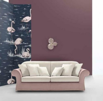 Klassische Polstermöbel Sofas Design Luxus Couch Sofa Textil Sofas Rosa 3 Sitzer