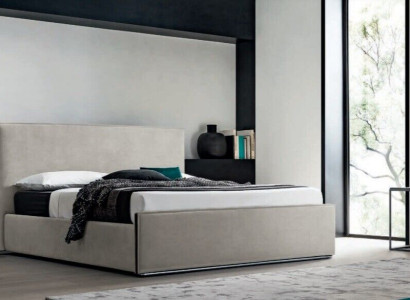 Italienische Möbel Design Bett Schlafzimmer Betten Leder Hotel Luxus Polster Neu