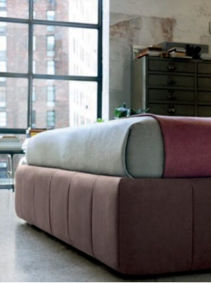 Doppelbett Bett Ehebett Design Luxus Luxur Polsterbett Designbett Textil Betten