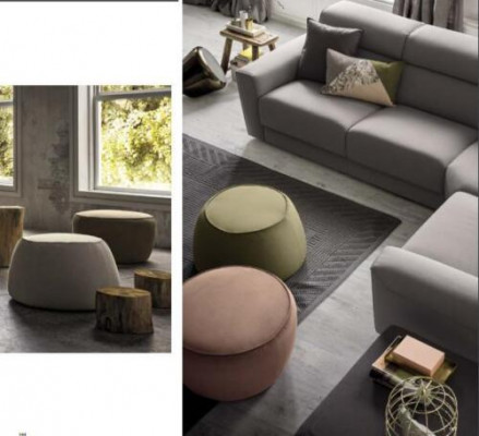 Sitzhocker Hocker Pouf Puff Sitzpouf Fußhocker Ottomane Samt 50x67m Textil