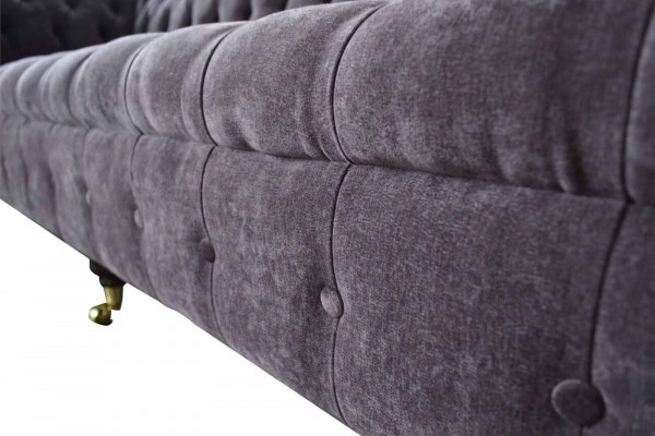 Sofa 4 Sitzer Couch Polster Design Textil Wohnzimmer Design Möbel Neu