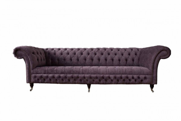 Design Sofa 4 Sitzer Couch Polster Luxus Textil Sofas Chesterfield 