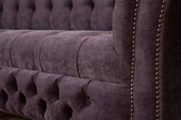 Design Sofa 4 Sitzer Couch Polster Luxus Textil Sofas Chesterfield 