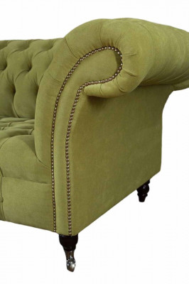 Chesterfield Grün Couch Sofa Polster 4 Sitzer Couchen Sitz Sofas Neu