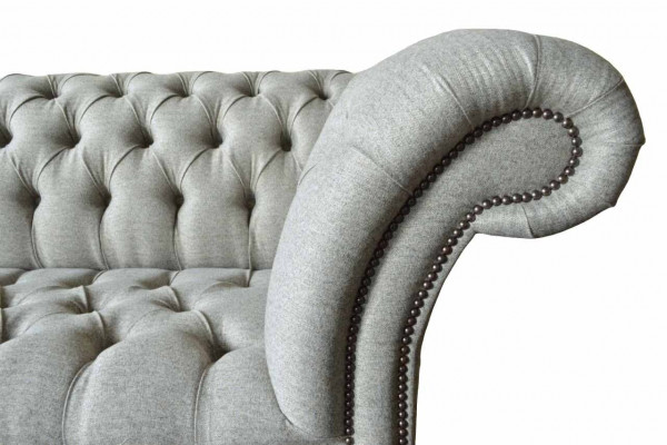 Dreisitzer Design Sofa 3 Sitzer Couchen Grau Polster Sofas Möbel Neu