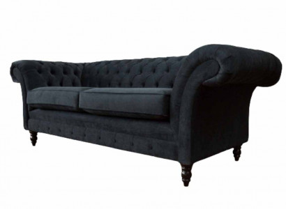 Chesterfield Rosa Neu Dreisitzer Stoff Design Couchen Polster Sofa Neu
