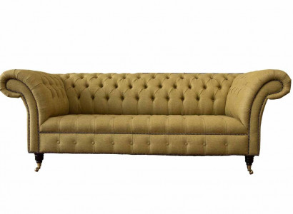 Chesterfield Dreisitzer Luxus Sofa 3 Sitz Sofas Sitz Design Couch Möbel Beige