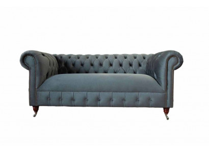 Chesterfield Textil Sofa 3 Sitzer Dreisitzer Luxus Möbel Design Lounge
