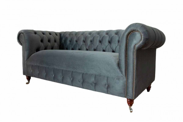 Chesterfield Textil Sofa 3 Sitzer Dreisitzer Luxus Möbel Design Lounge