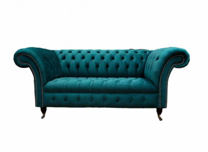 Sofa 2 Sitzer Design Sofas Polster Couchen Textil Chesterfield Sitz
