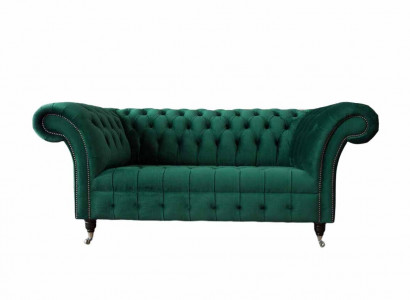 Chesterfield Zweisitzer Sofa 2 Sitzer Design Sofas Polster Moderne Sitz Stoff
