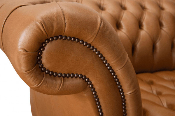 Chesterfield Stoff Sofa Couch Textil Couchen Büro Einrichtung Englische Möbel