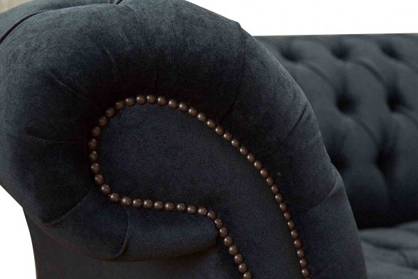 Chesterfield Design Sofa Sessel Polster Luxus Textil Couchen 1 Sitzer