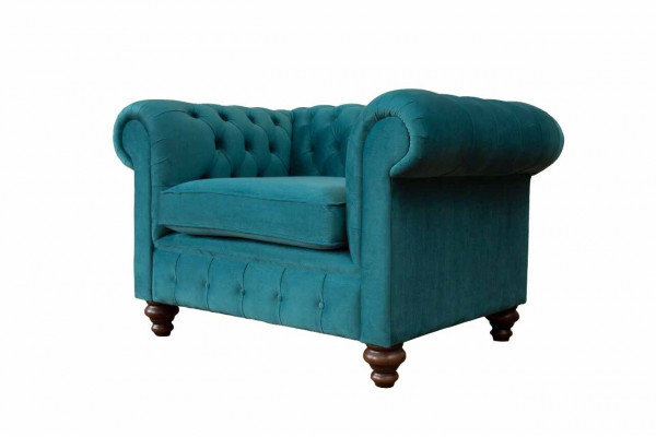 Sessel 1 Sitzer Chesterfield Polster Sofas Design Luxus Couch Sofa Neu