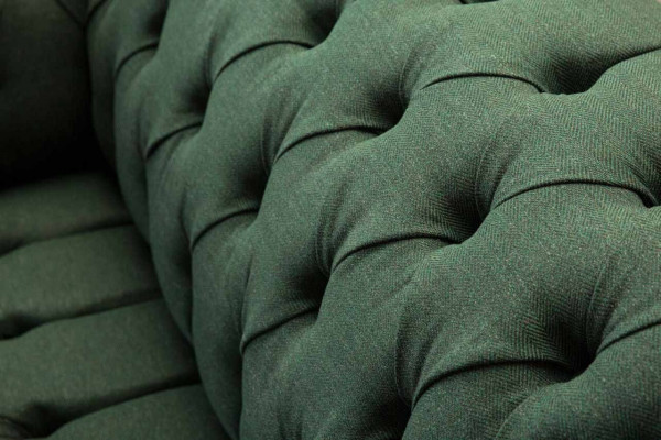 Grüner Sessel Sofa Couch Polster Luxus Klassische Textil Couchen Neu