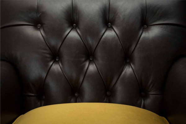 Sessel Couch Sofa Leder Braun Lounge Polster Sitzer Luxus Design Club