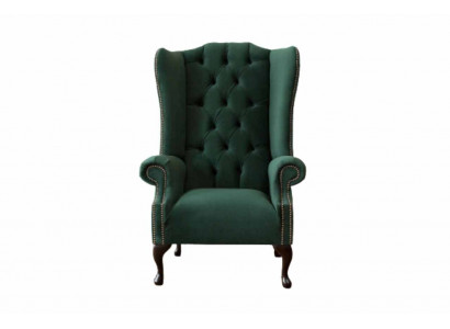 Chesterfield Design Sessel Polster Luxus Textil Couchen Ohrensessel