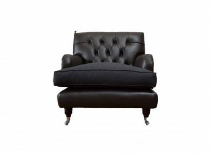 Chesterfield Design Sessel Couch Polster Luxus Couchen 1 Sitz Leder