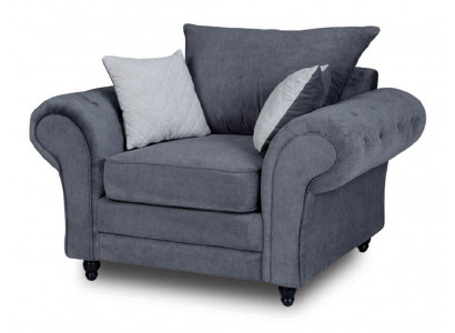 Fernsehe Sessel Einsitzer Chesterfield Couch Sofa Polster Möbel Samt