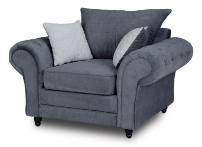 Fernsehe Sessel Einsitzer Chesterfield Couch Sofa Polster Möbel Samt