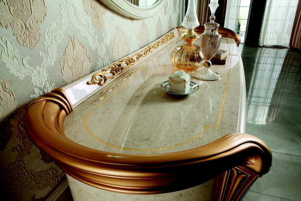 Schlafzimmer Set Barock Rokoko Bett Nachttisch Kommode Spiegel Hocker Neu