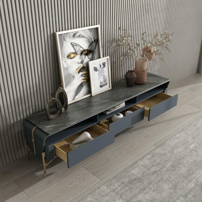 Couchtisch Sideboard 2tlg Wohnzimmer Tisch Lowboard Möbel Schrankwände