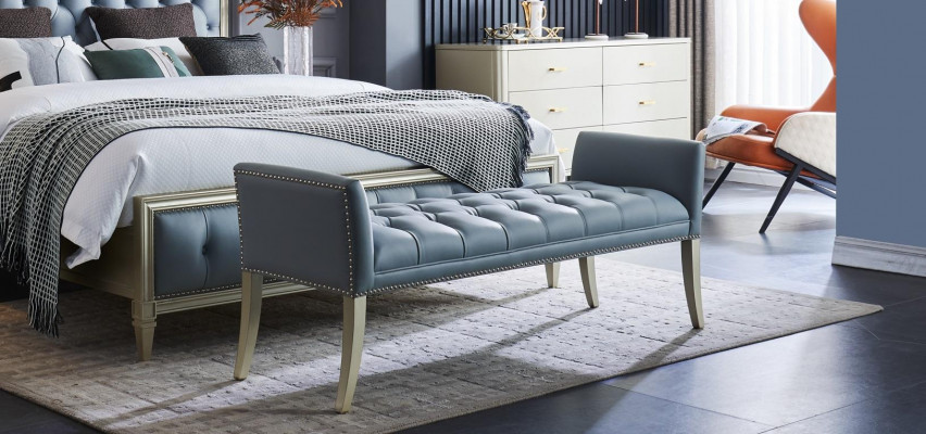 Ein hochwertiges Designer-Bett im Chesterfield-Stil für Ihr Schlafzimmer 