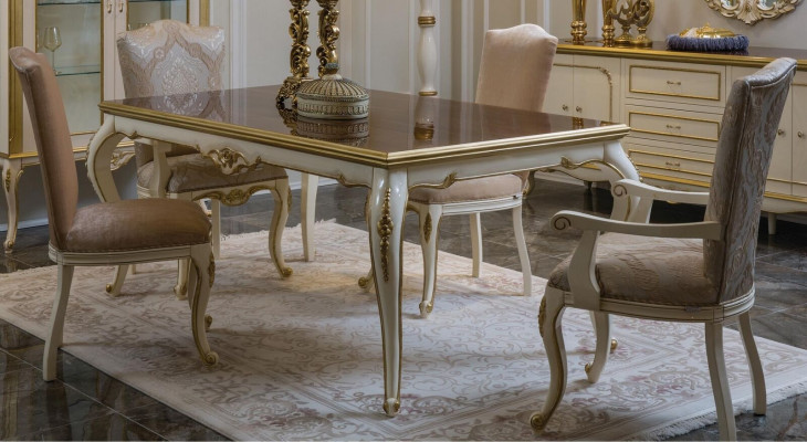 Esszimmer Esstisch Stuhl Set Gruppe Garnitur Tisch Tische Garnitur Luxus 5tlg.