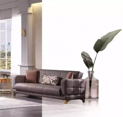 Luxus Sofagarnitur 3+3+1 Set Designer Textil Couchen Sessel Einsitzer