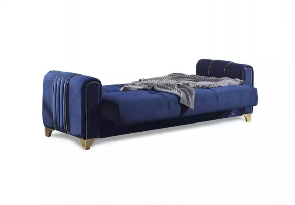 Grauer Dreisitzer Luxus 3-Sitzer Couch Polstersofas Wohnzimmer Möbel
