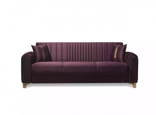Grauer Dreisitzer Luxus 3-Sitzer Couch Polstersofas Wohnzimmer Möbel