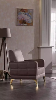 Edelstahl Sessel Sitzmöbel Relaxsessel Wohnzimmer Möbel Polstersessel