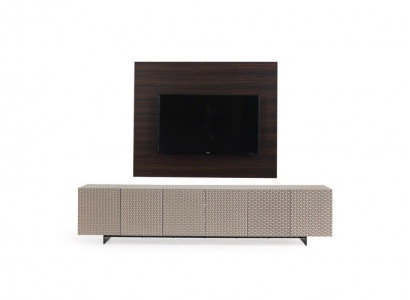 TV Wand Paneel Verkleidung Holz Luxus rtv Wohnzimmerwand Fernseh Möbel