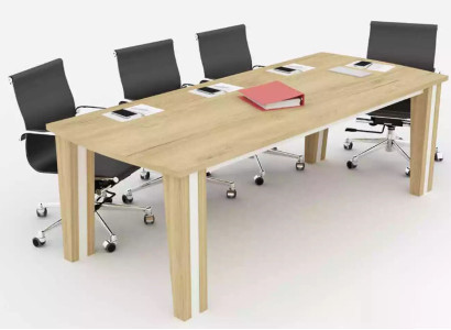 Großer Holztisch Besprechungstische Luxus Konferenztisch Büromöbel Modern