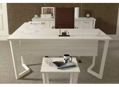 Moderner Weißer Schreibtisch Luxus Ecktisch Holzmöbel Arbeitszimmer Neu