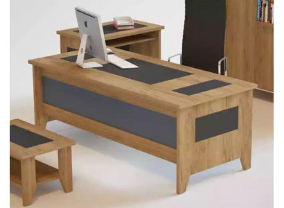 Moderner Brauner Schreibtisch Luxus Erweiterbare Möbel Holz Büro Neu