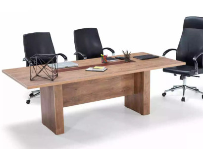 Moderner Brauner Konferenztisch Luxus Besprechungstisch Büro Möbel Neu