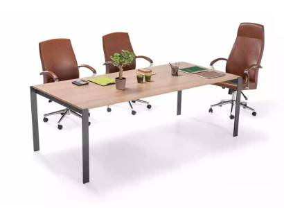Moderner Großer Konferenztisch Holz Designer Büro Arbeitszimmer Möbel