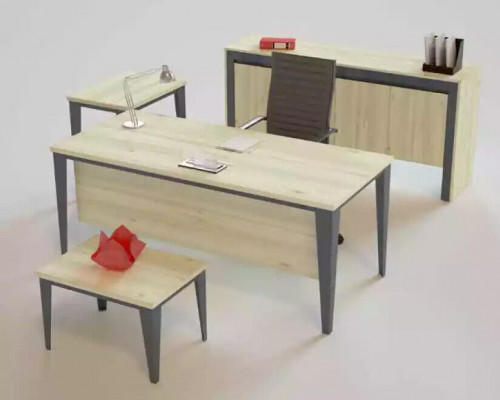 Designer Luxus Brauner Couchtisch Ablage Holzmöbel Moderne Büromöbel